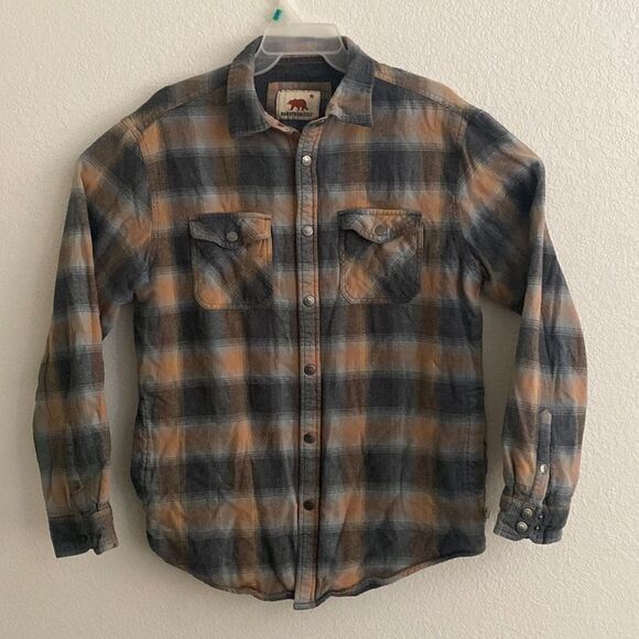 DAKOTA GRIZZLY Men’s Thermal Lined Flannel Shirt Size L - Picture 1 of 7